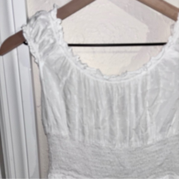 Urban Outfitters White Ruffled Smocked Romper - Picture 7 of 7